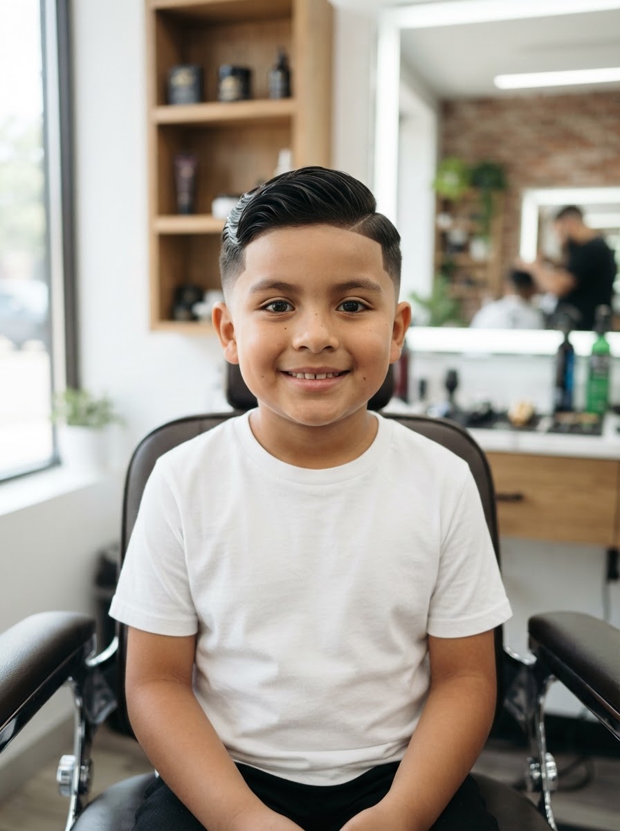 Kids Comb Over haircut style