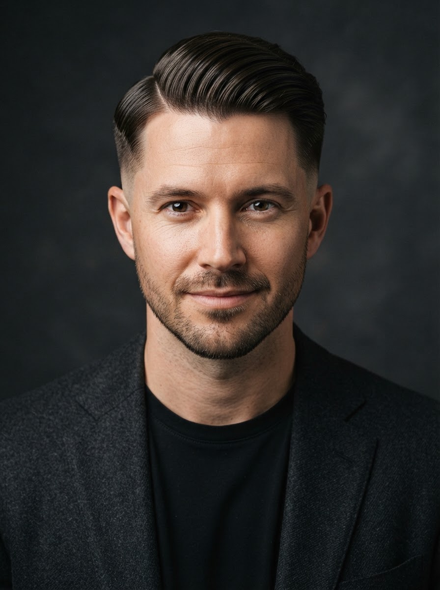 Side Part Comb Over haircut style