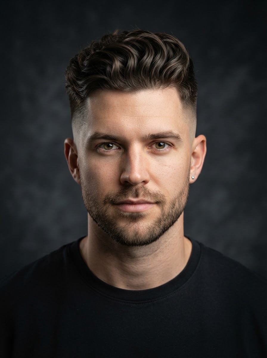 Long Top Short Sides haircut style
