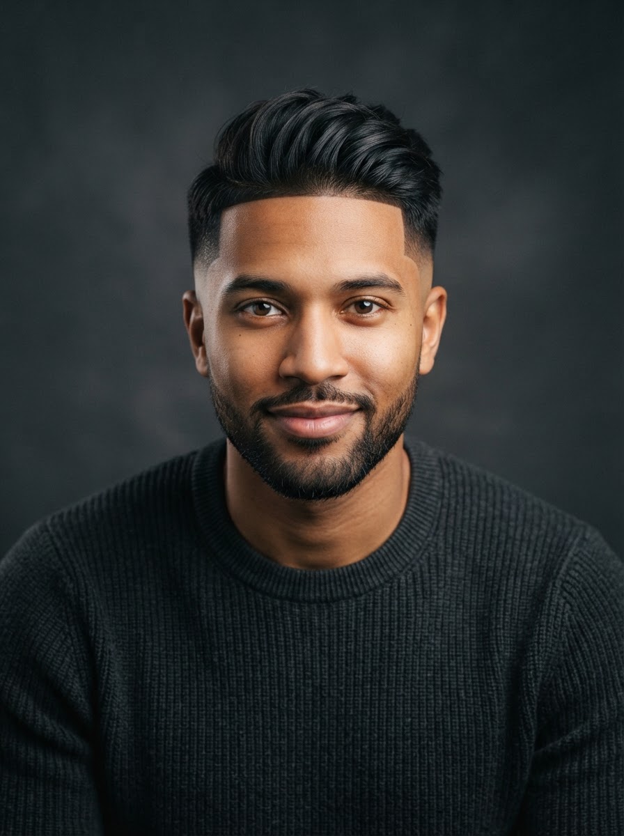 Drop Fade haircut style