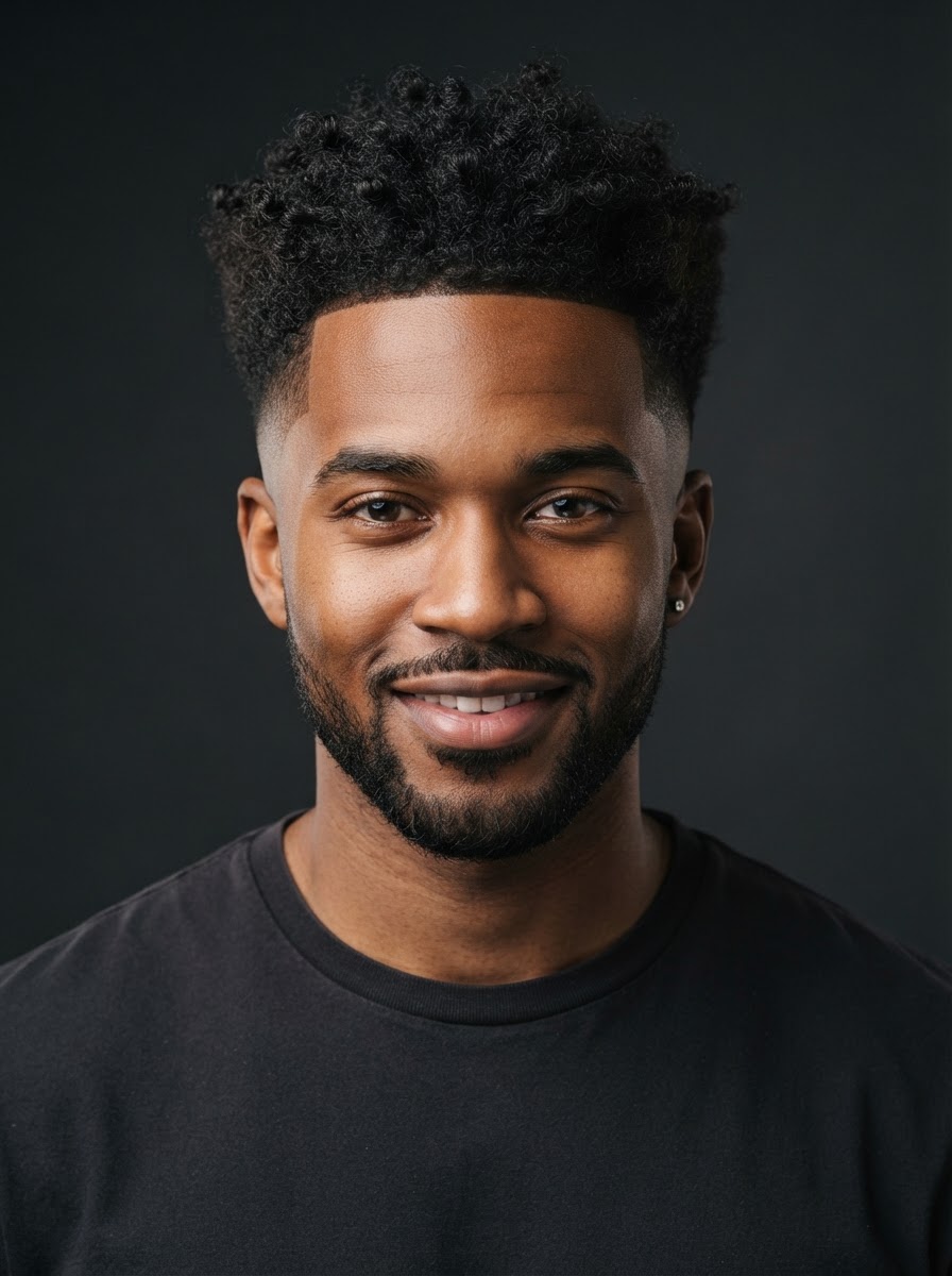 Burst Fade haircut style