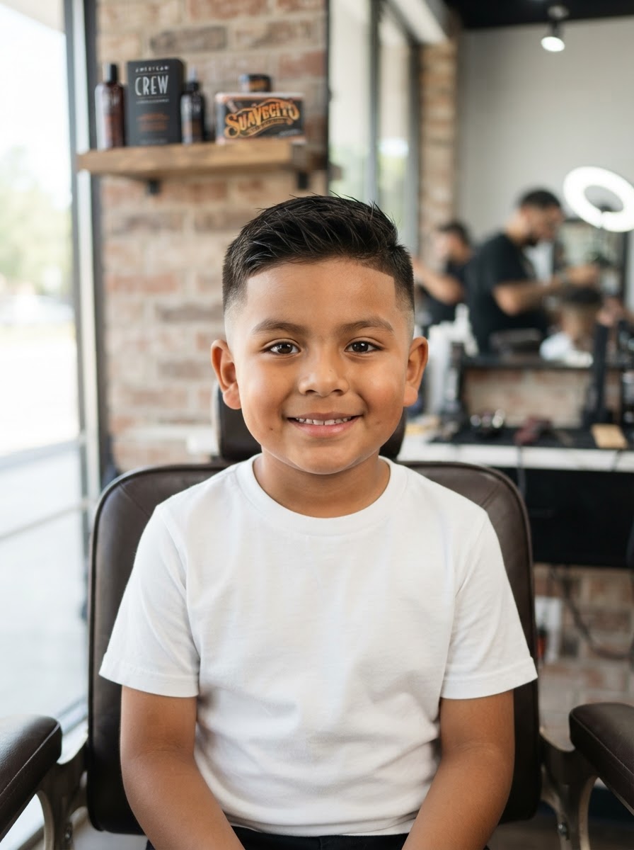 Kids Mid Fade kids haircut style