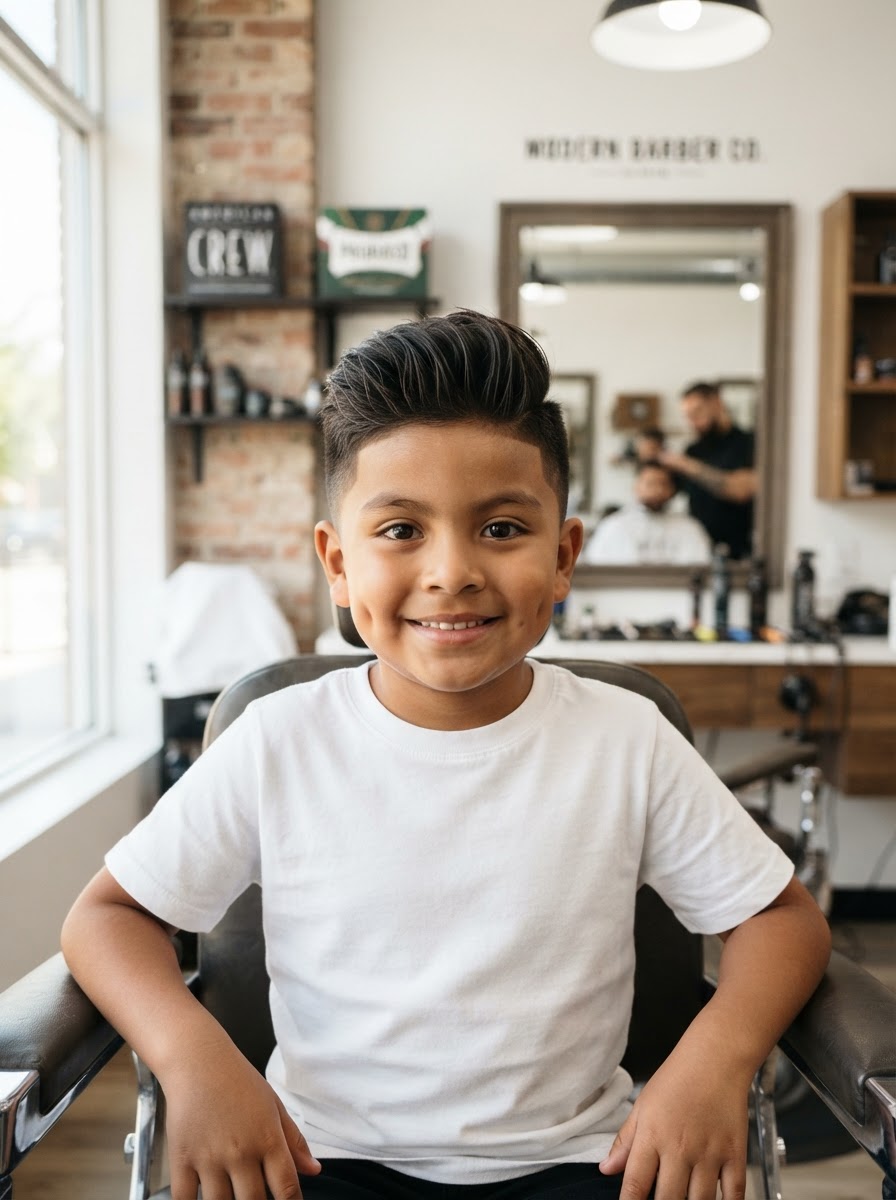 Kids Quiff kids haircut style