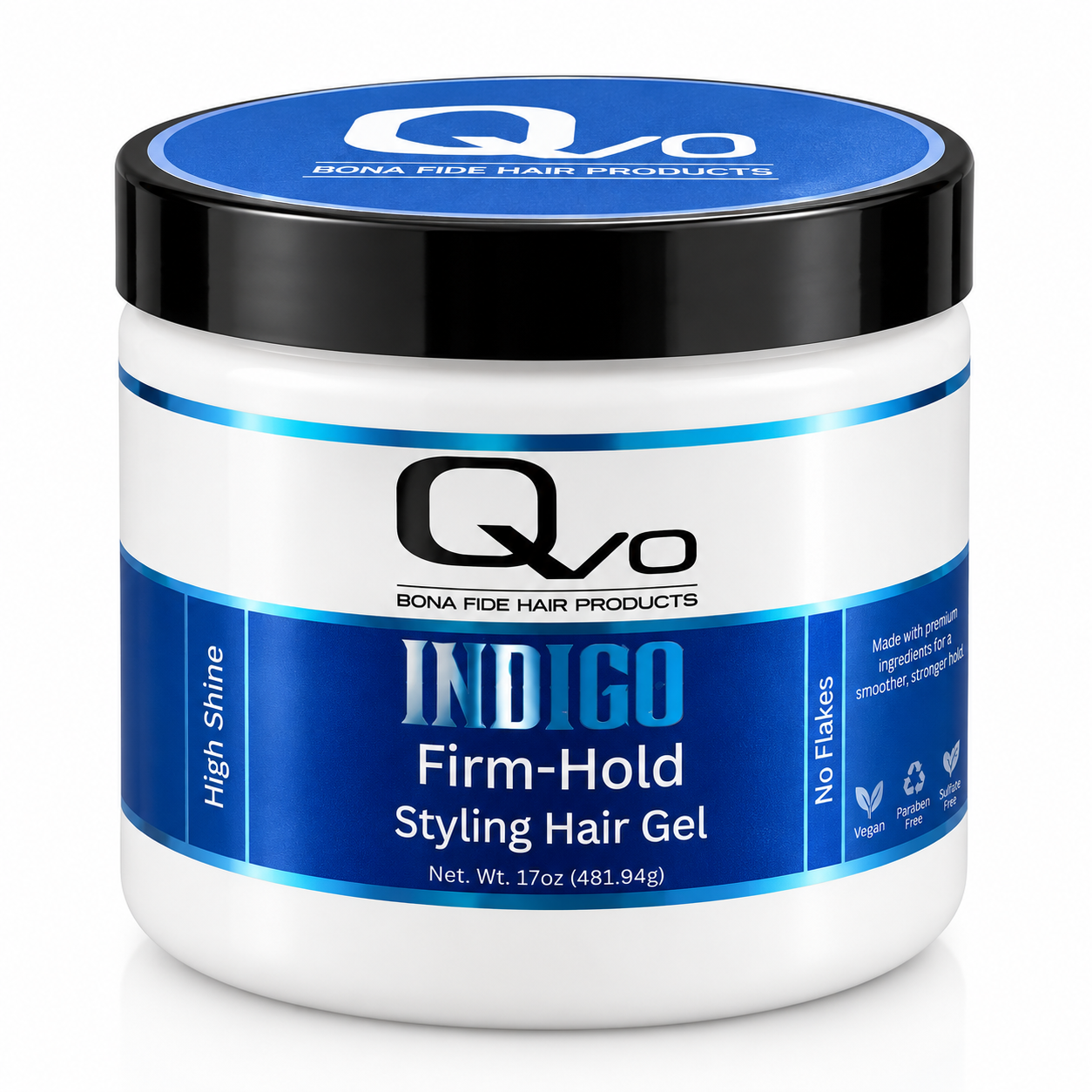 Qvo Indigo (Bona Fide) firm-hold styling hair gel