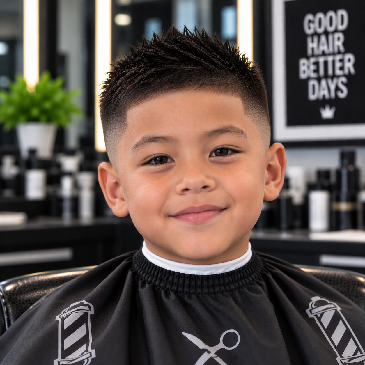 Spiky Crew Cut haircut style