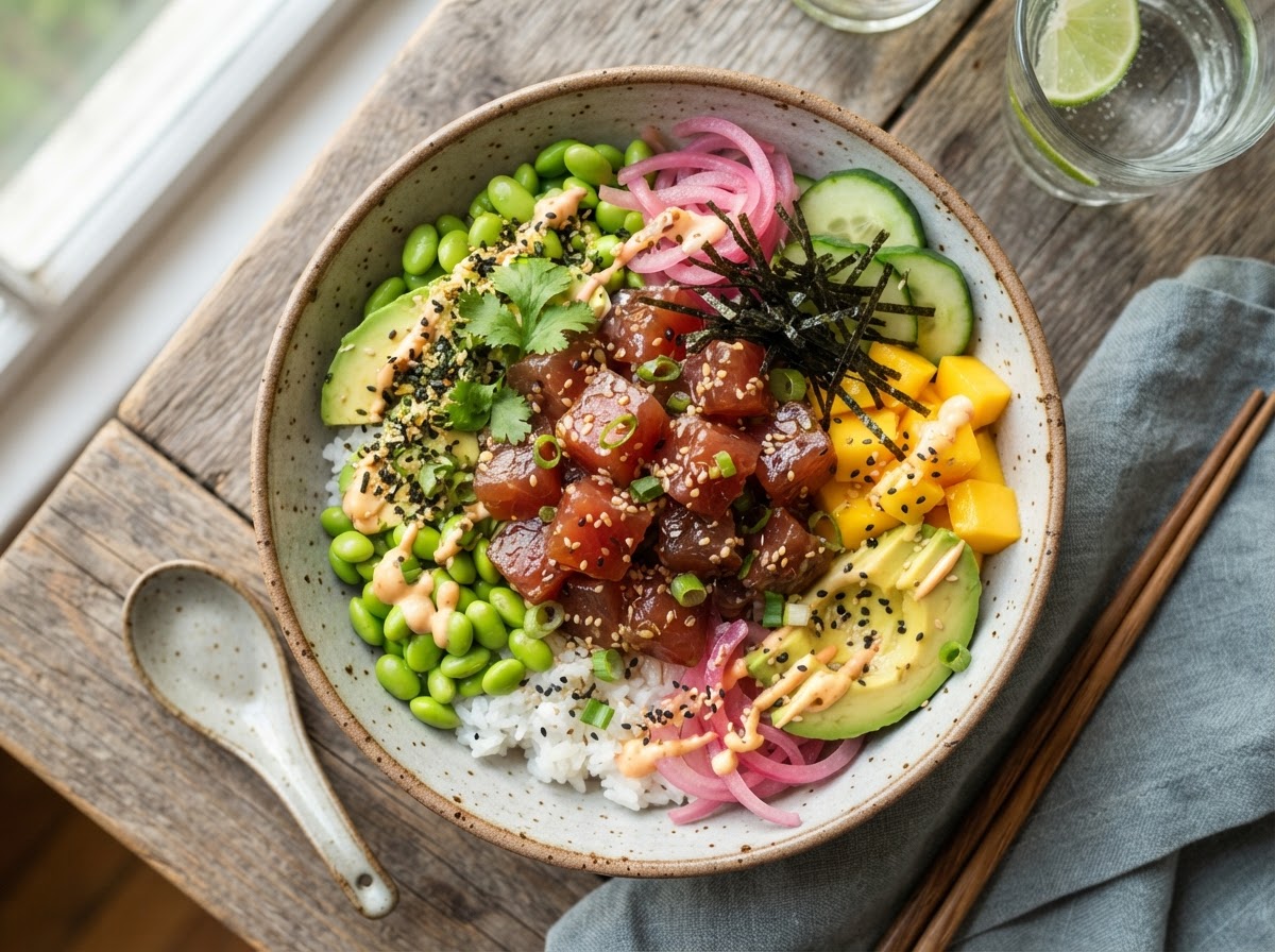 Classic Ahi Poke — Hawaiian poke dish at Hawaii's Finest Poke