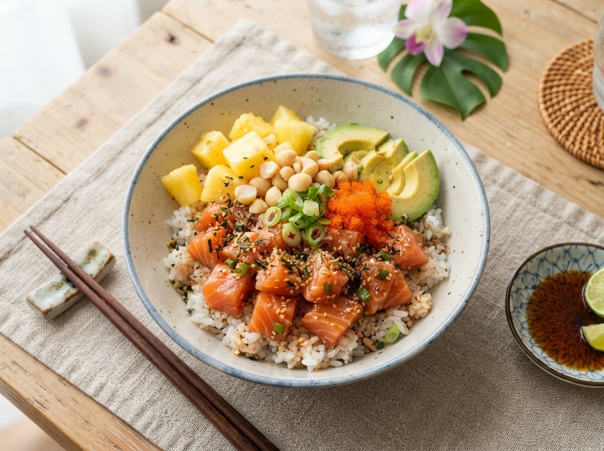 Salmon Shoyu Poke — Hawaiian poke dish at Hawaii's Finest Poke