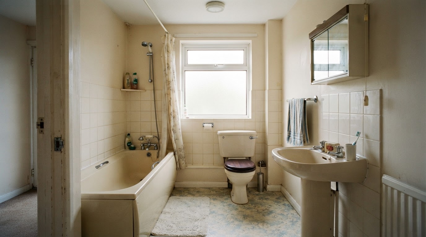 Family bathroom refurbishment — before
