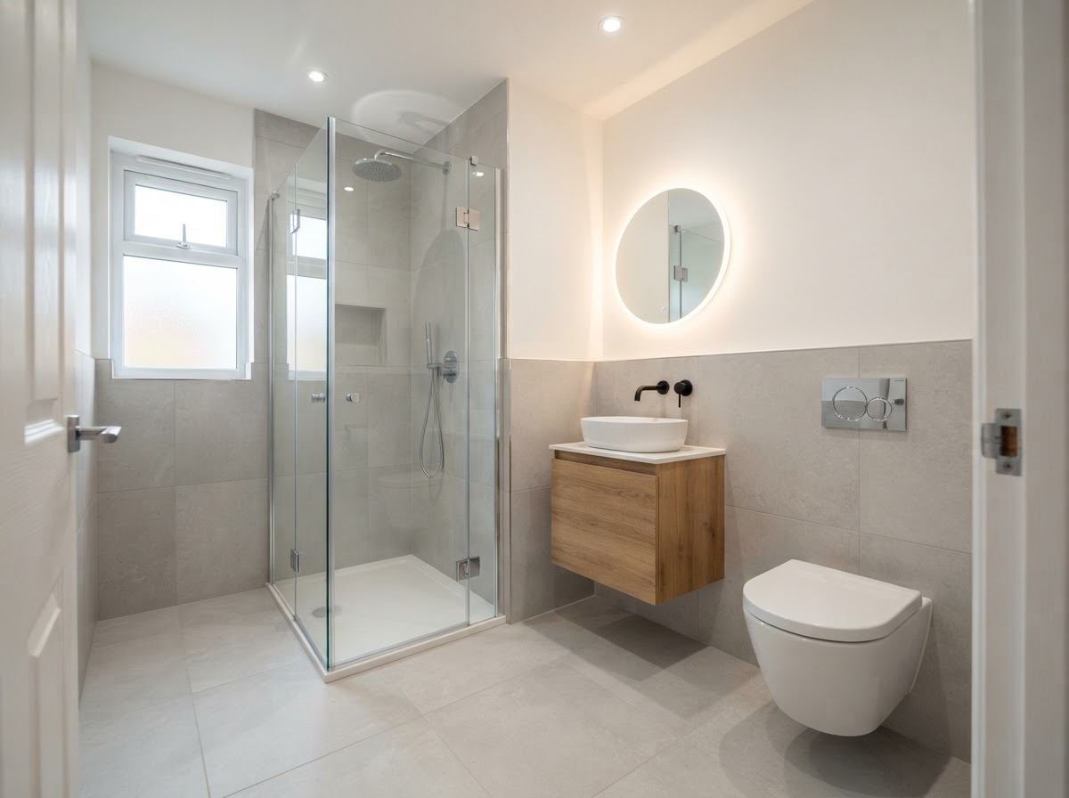 Ensuite Installation — Space-smart layout