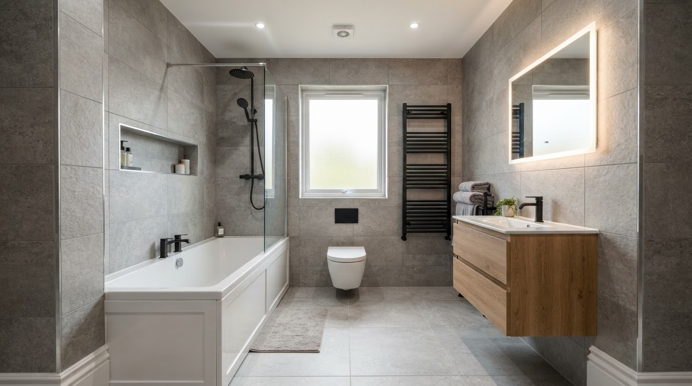 Family bathroom refurbishment — after