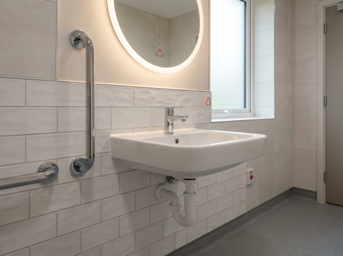 Disabled Adaptations — Accessible-height basin