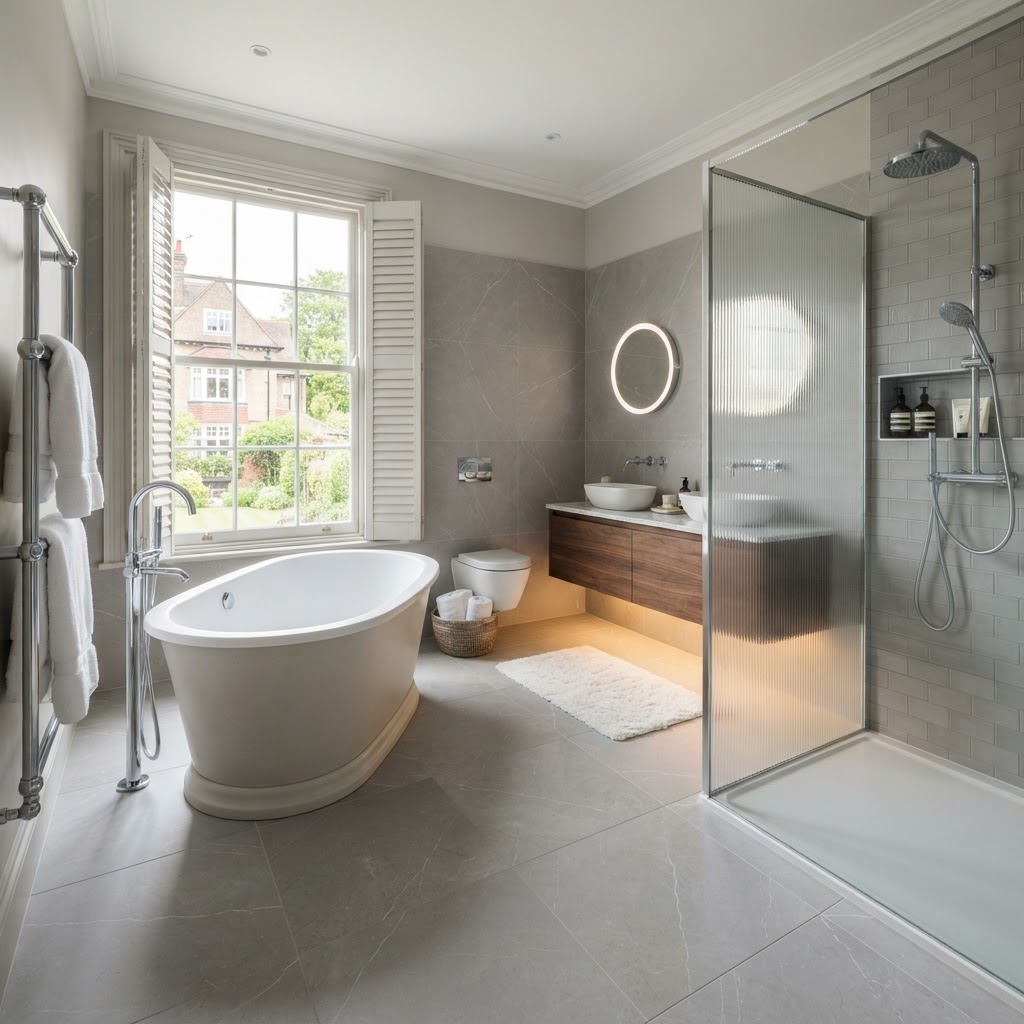 Luxury Family Master Bathroom