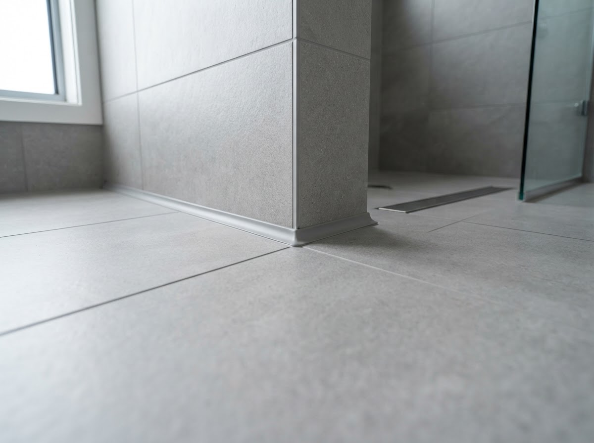 Wet Room Installation — Floor-to-wall seal