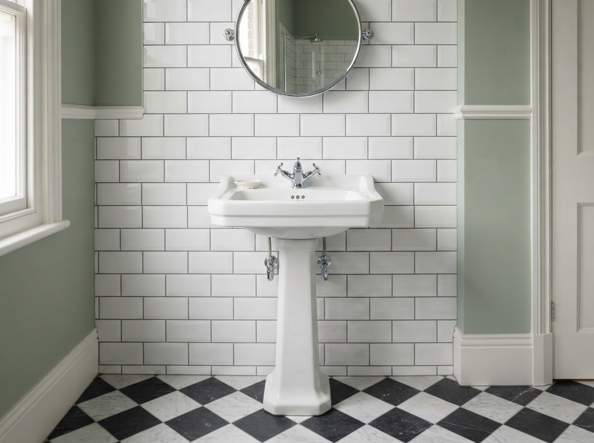 Bathroom Refurbishment — Pedestal basin