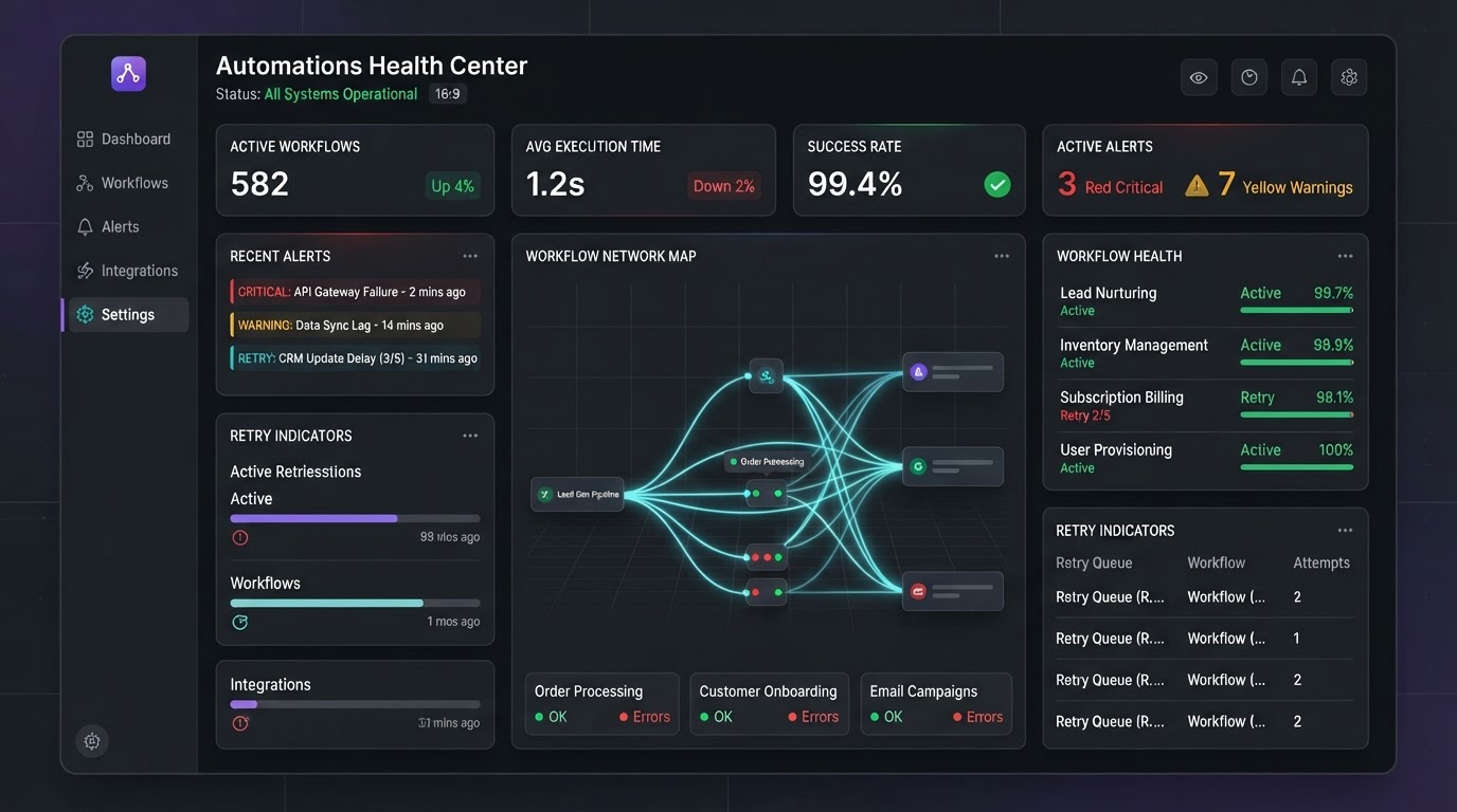 How to Prevent Broken Automations: Monitoring, Alerts, Retries, and Human Handoffs — Wootomatic AI automation guide