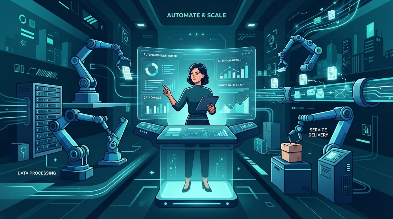 How to Automate a Service Business Without Hiring a Large Team — Wootomatic AI automation guide