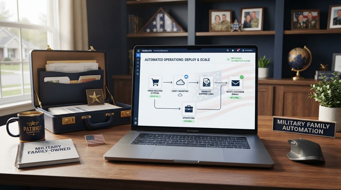 How Military Family-Owned Businesses Can Build Portable, Automated Operations — Wootomatic AI automation guide