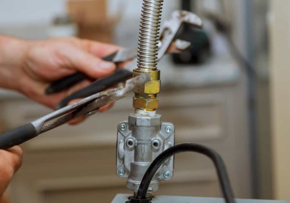 Gas line repair piping and connections
