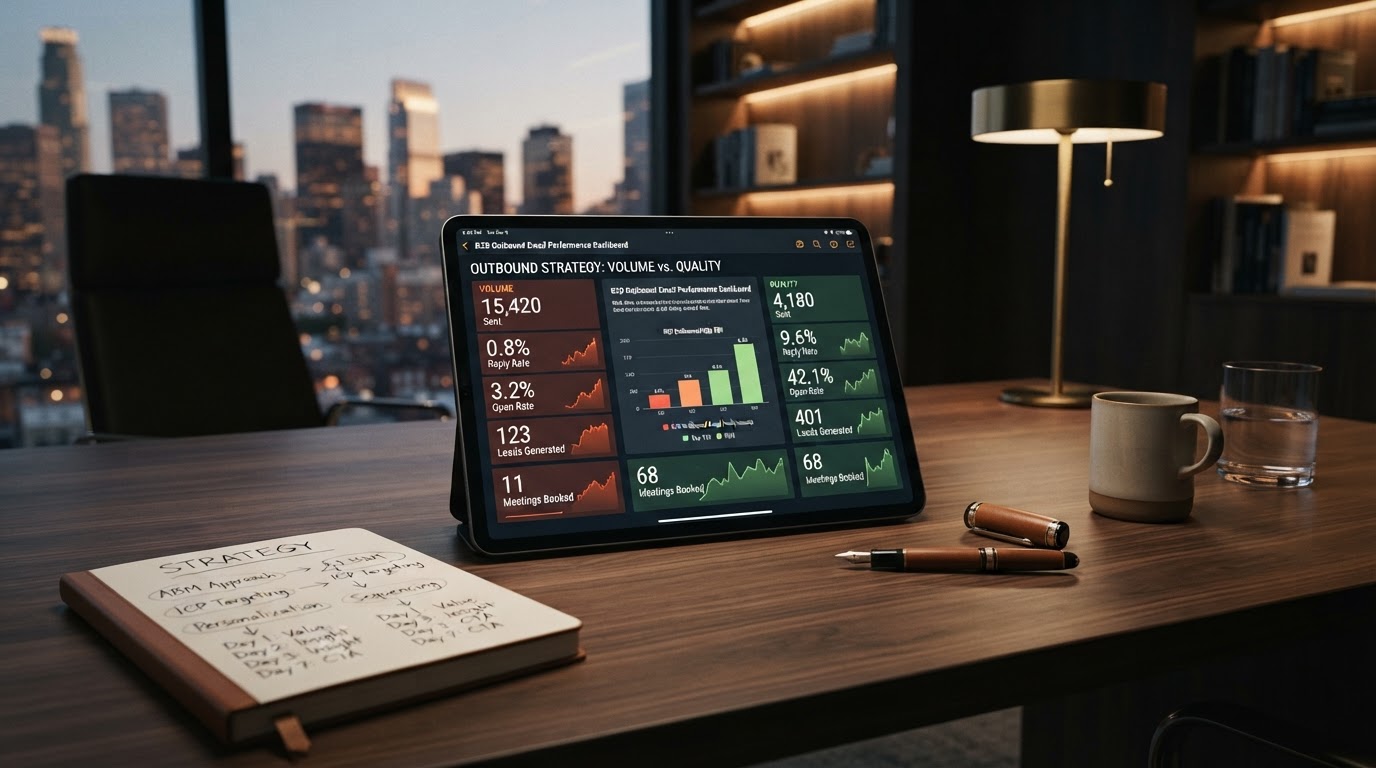 More sending is not the answer — B2B outbound sales insight from SmartReach AI