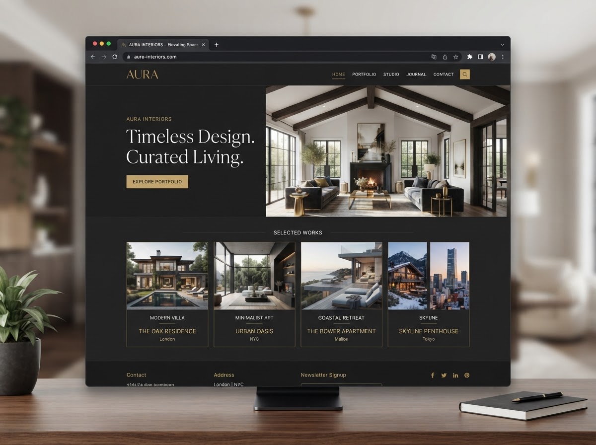 Luxury real estate website - Harvey Daniels