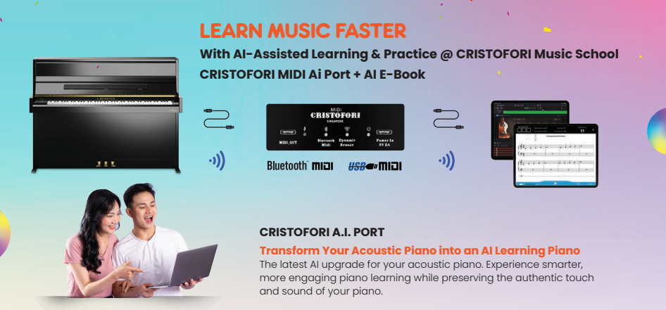 CRISTOFORI MIDI A.I. Port + Interactive AI E-Book Bundle Worth S$999