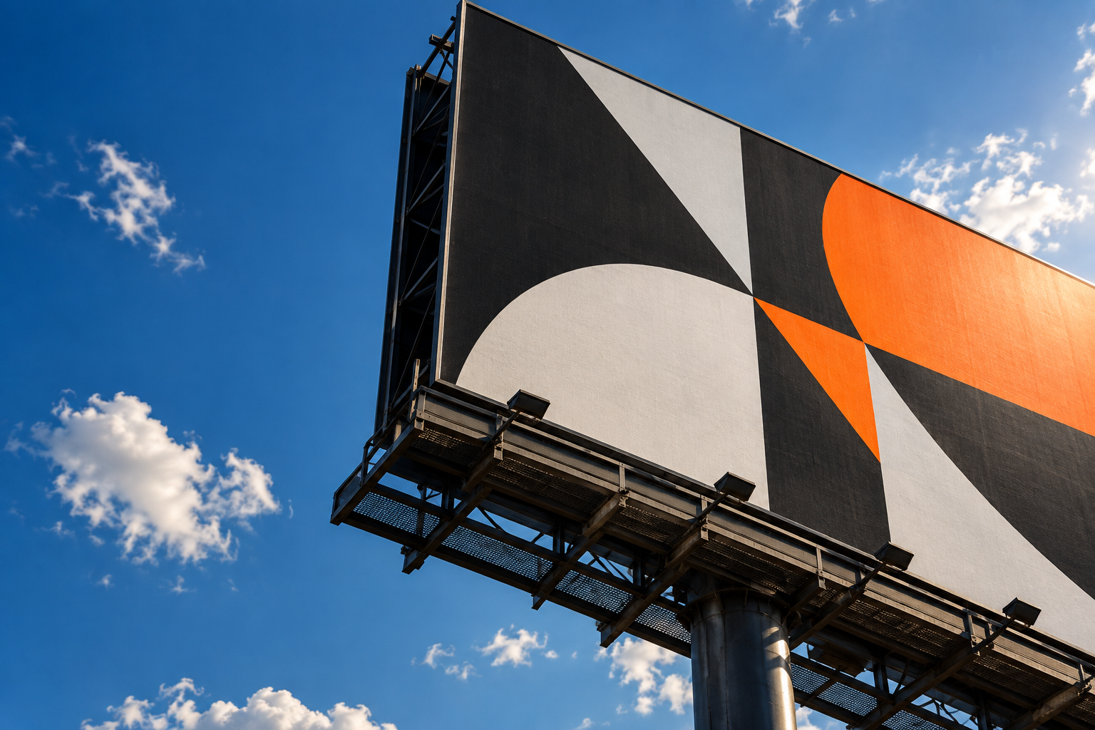 Hale Outdoor large-format billboard against bright blue sky