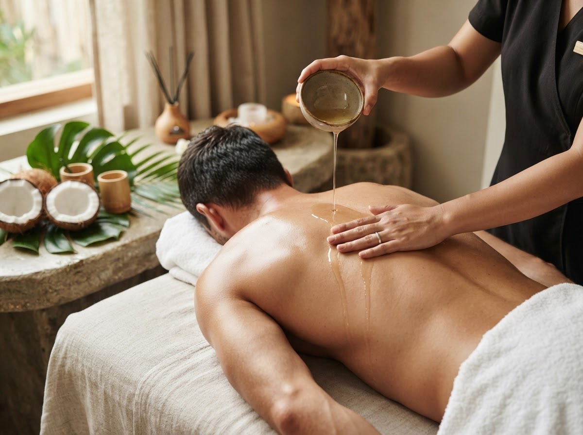 Organic Coconut Oil Massage