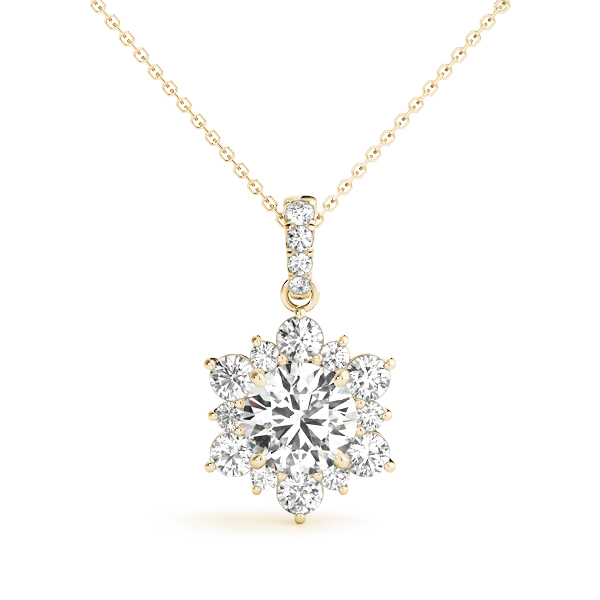 Diamond Halo Necklace