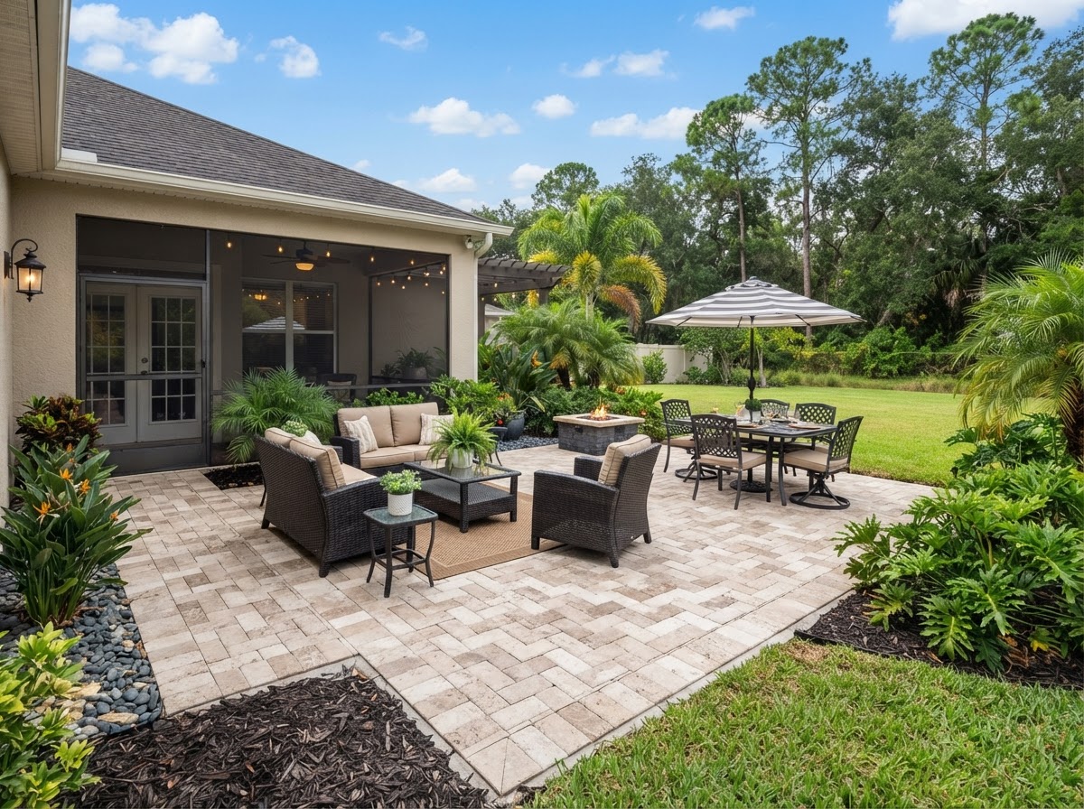 Paver patio installation near Fruitland Park