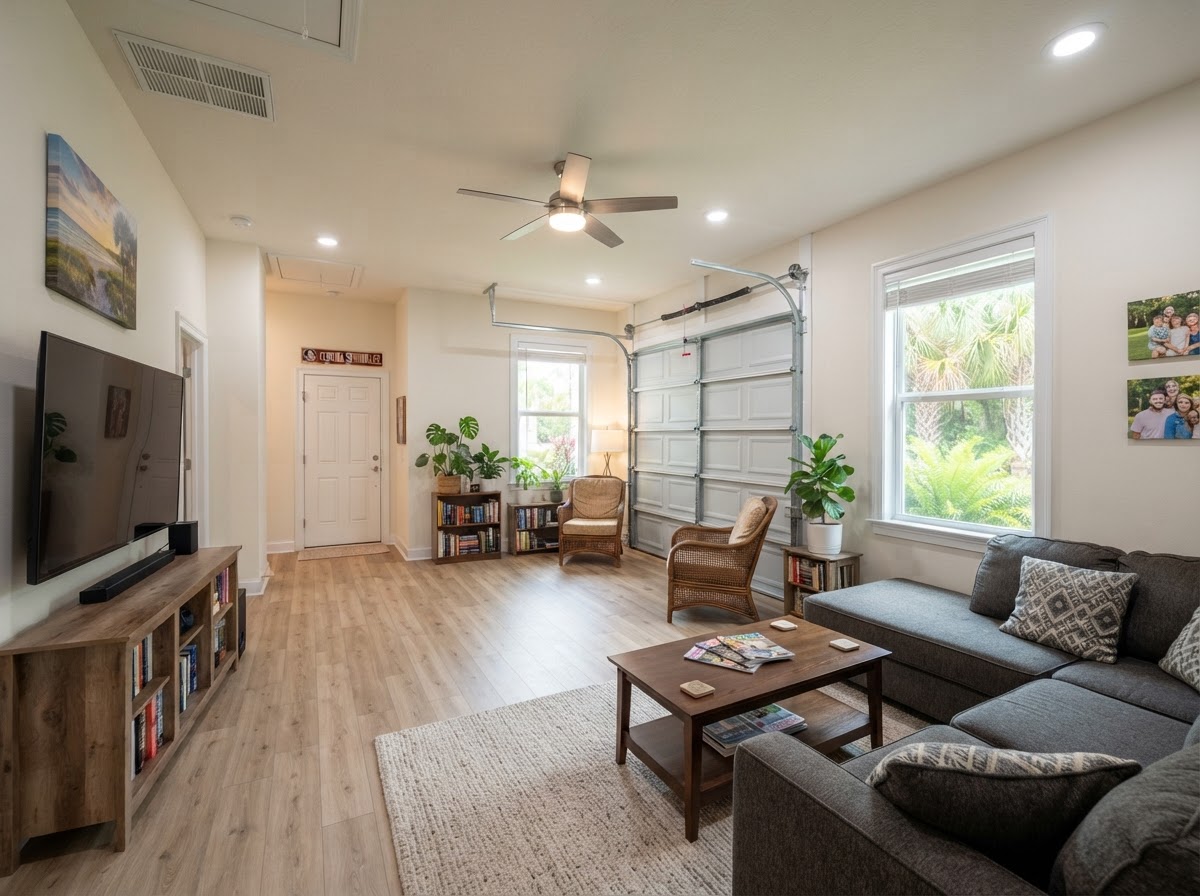 Garage to living space conversion in Fruitland Park