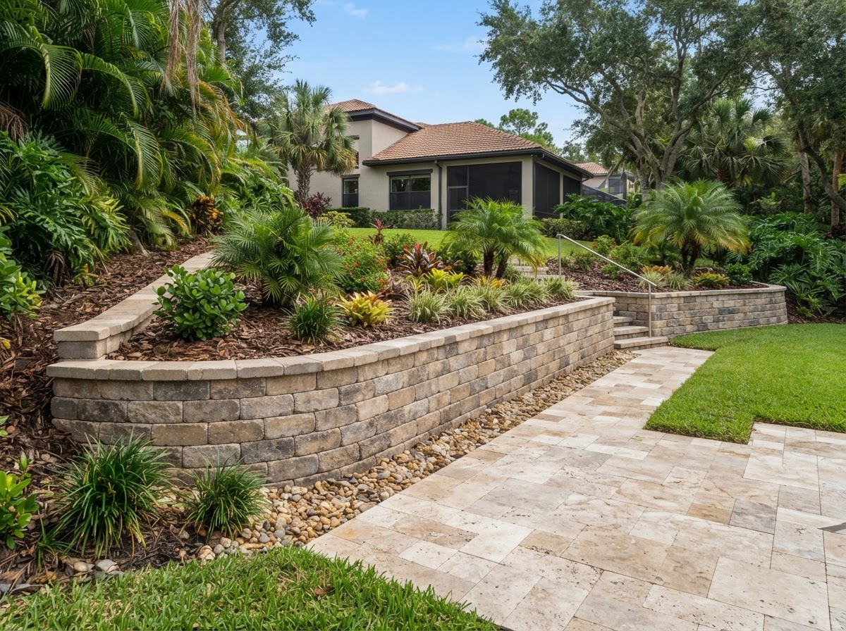 Retaining wall installation near Fruitland Park