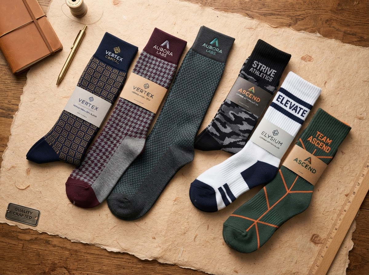 Custom Jacquard Woven Socks