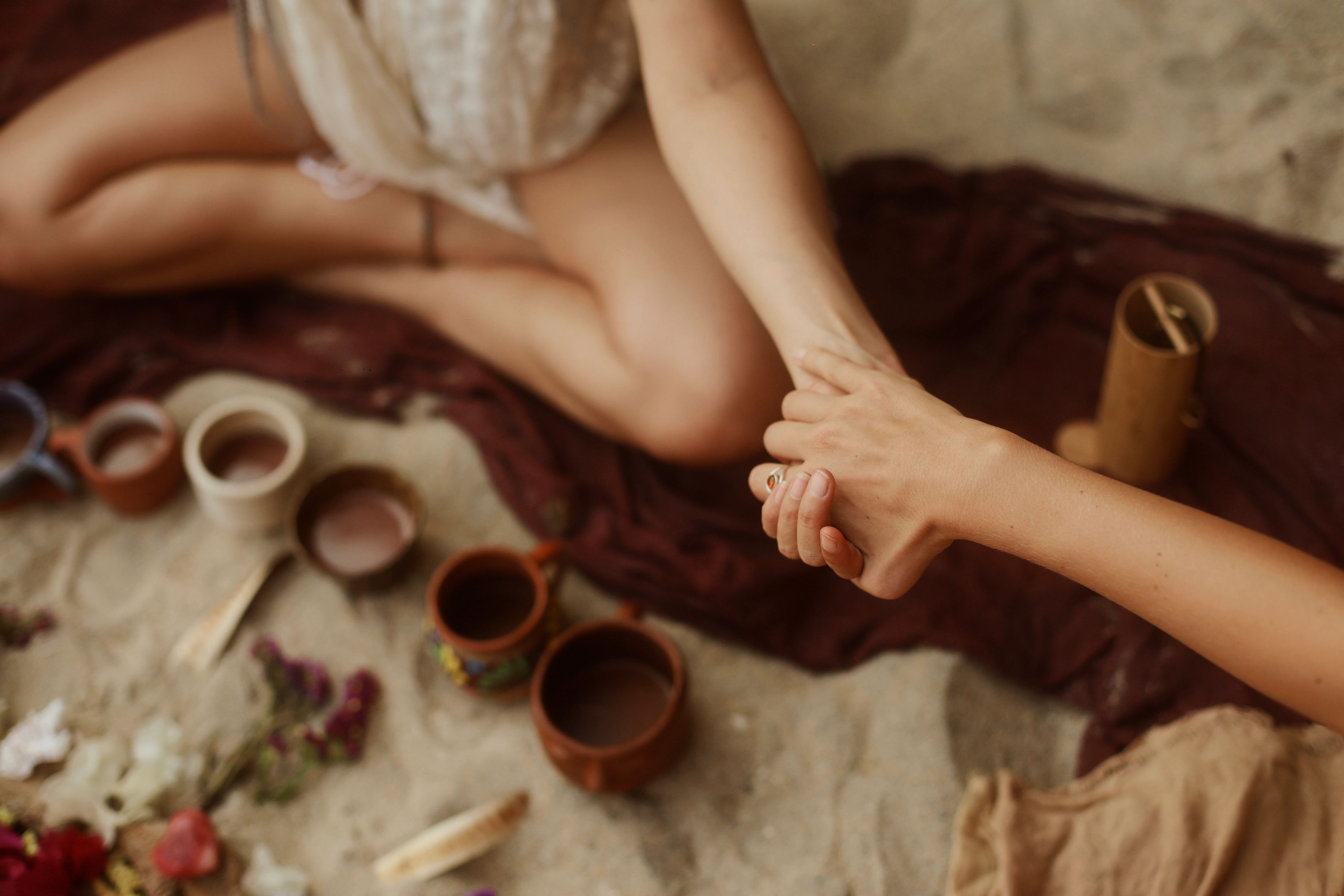 Sacred connection and holding space