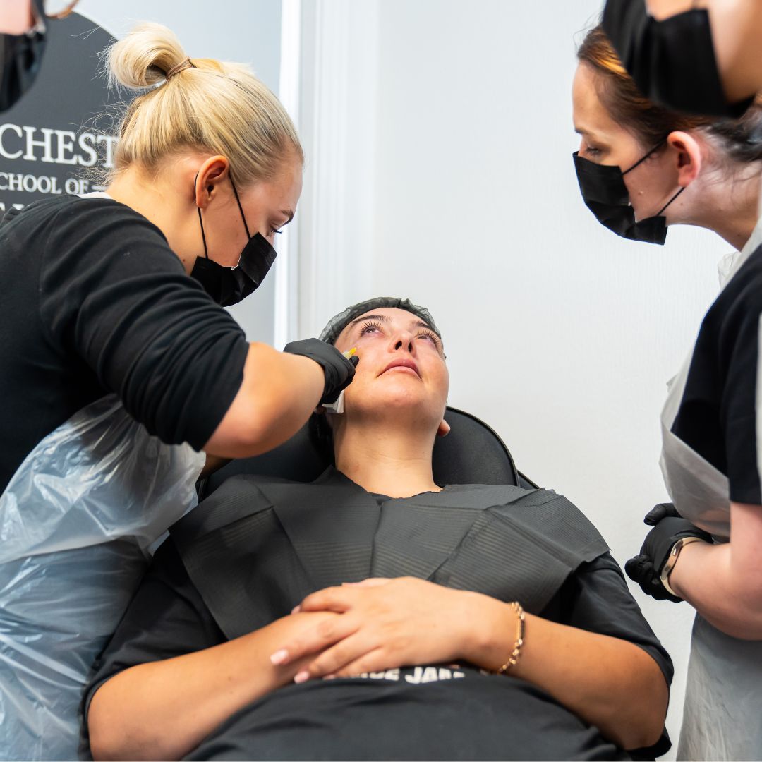 MSOA apprentice treating live clinic model under direct educator guidance