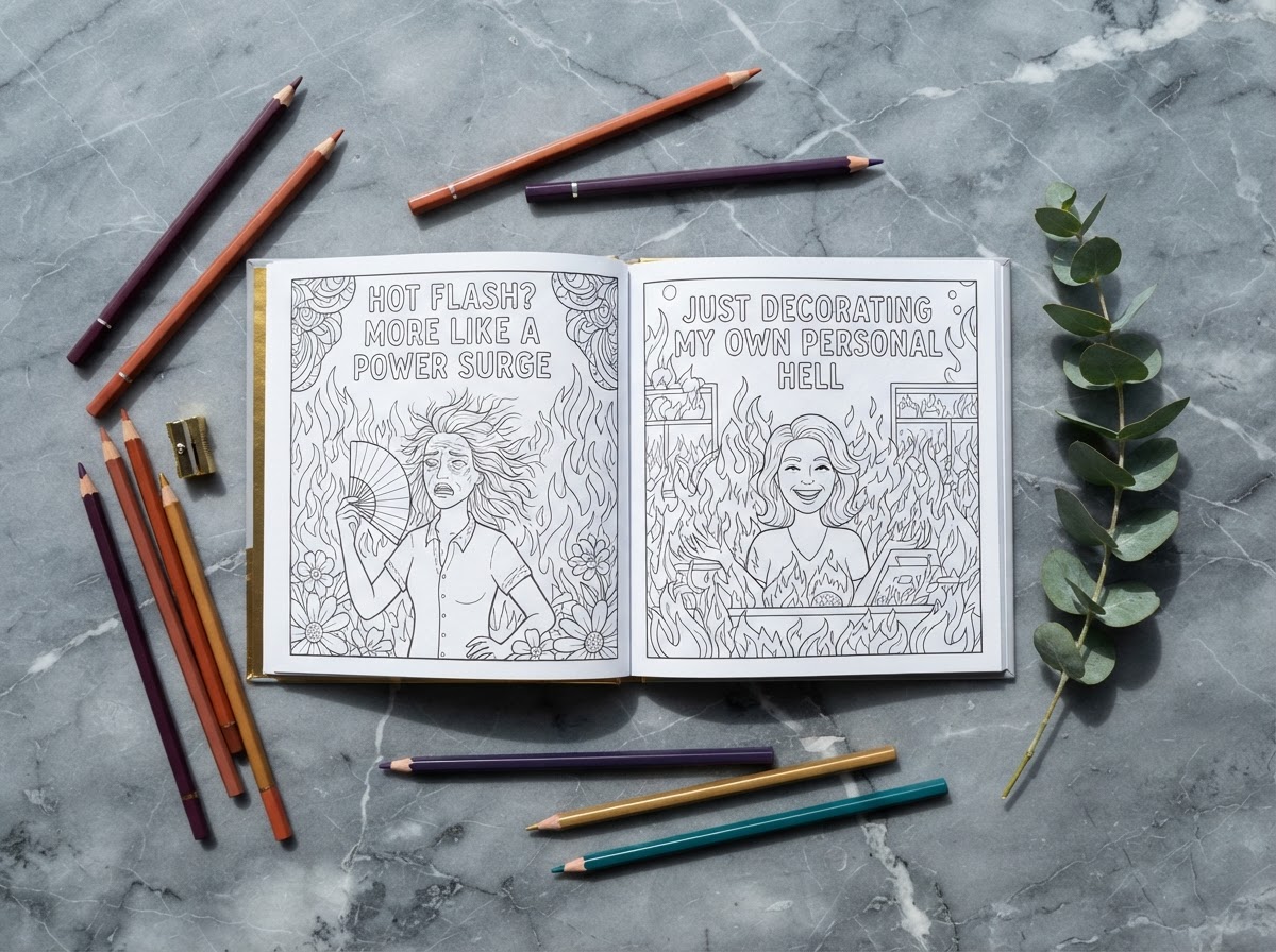 Hot Flash Coloring Book