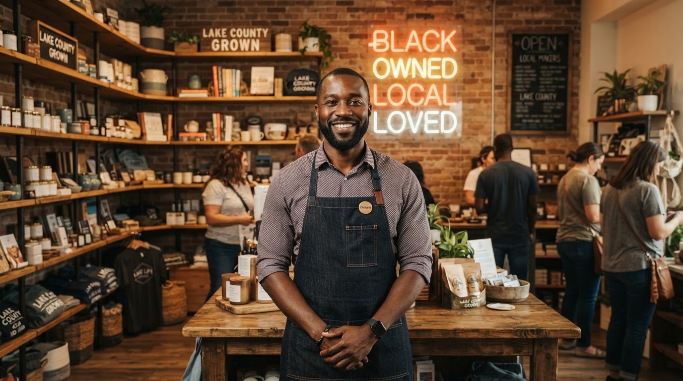 Black entrepreneur building a business in Lake County