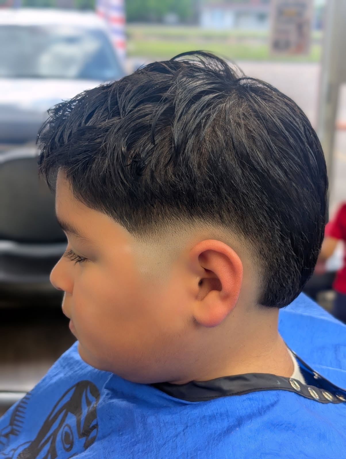 Kids Precision Low Drop Fade & Textured Top