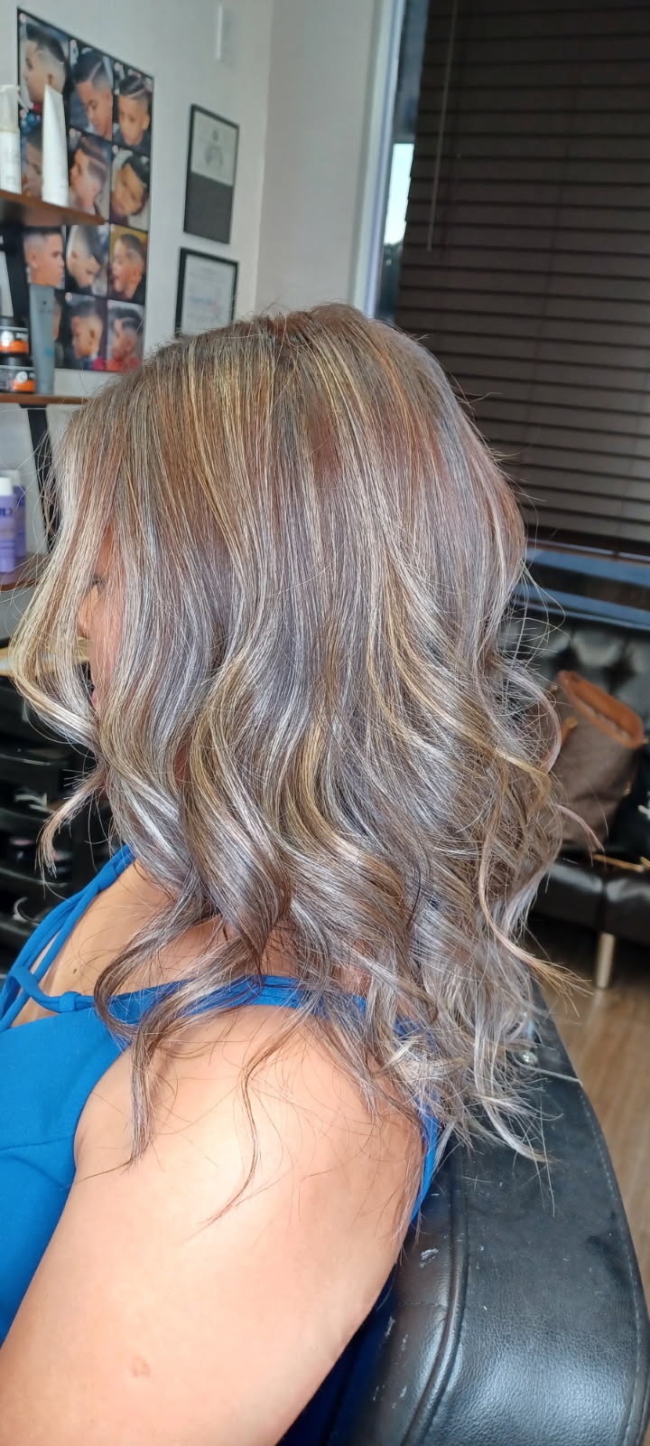 Ash Silver Dimensional Highlights & Beach Waves