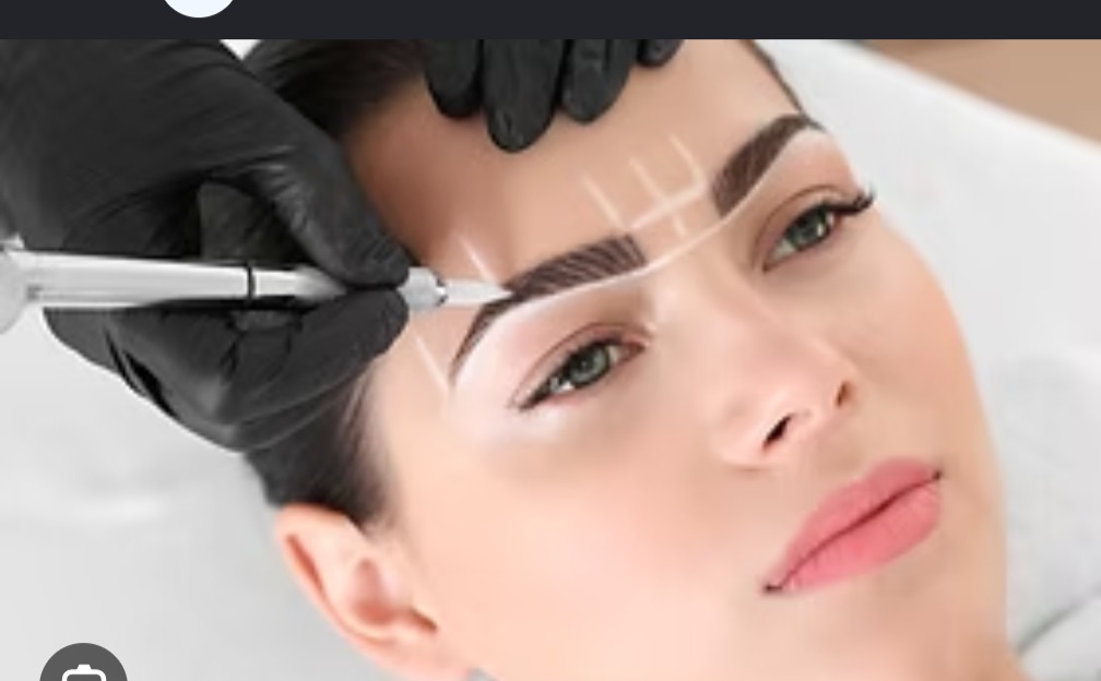 Precision microblading eyebrow services at 2020 Salon & Barber