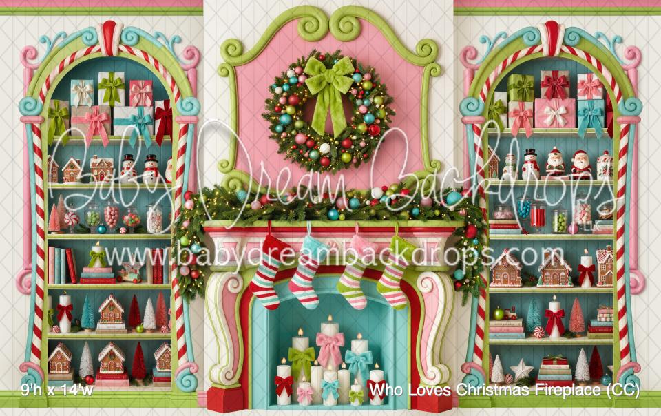 Colorful Fireplace