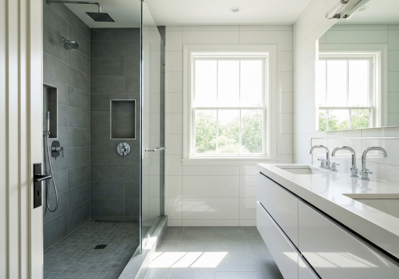 Beautiful bathroom remodel completed by Combs Installation Group in London KY
