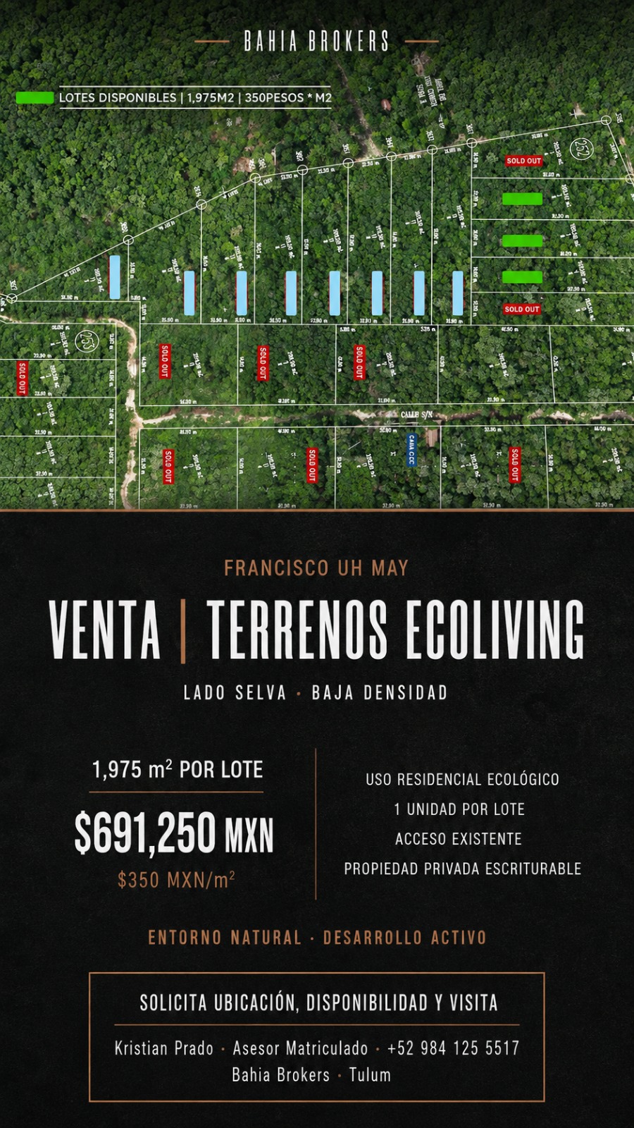 Terrenos Ecoliving — 1,975 m² por Lote