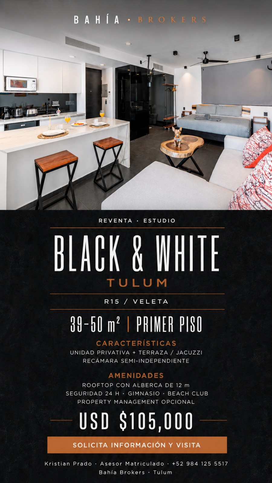 Black & White Tulum — Estudio 1er Piso