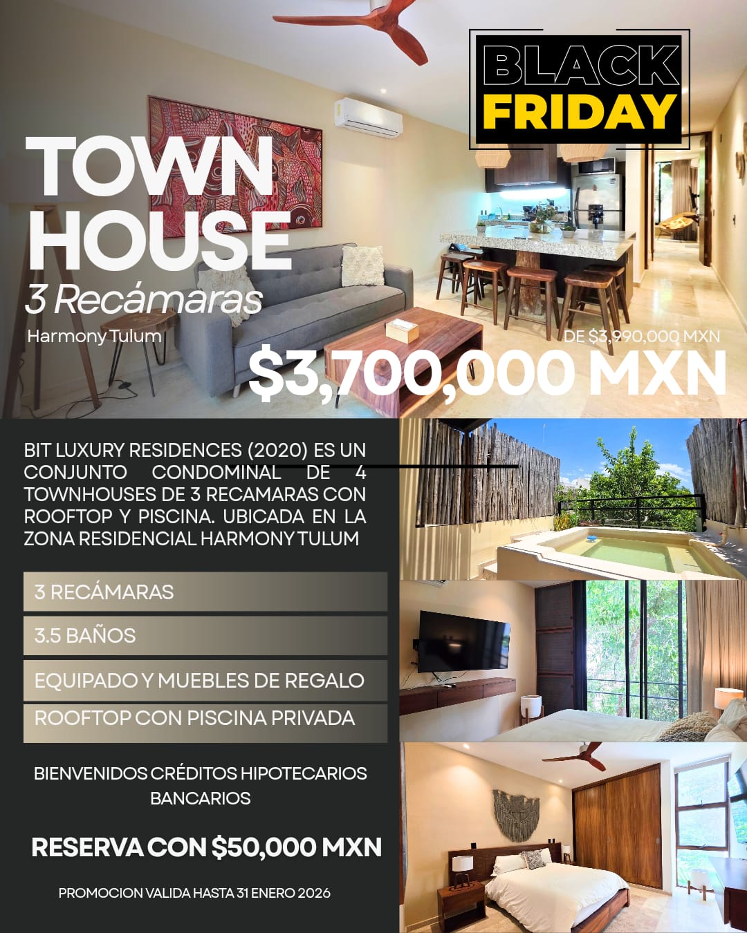 Townhouse 3 Recámaras — Bit Luxury Residences