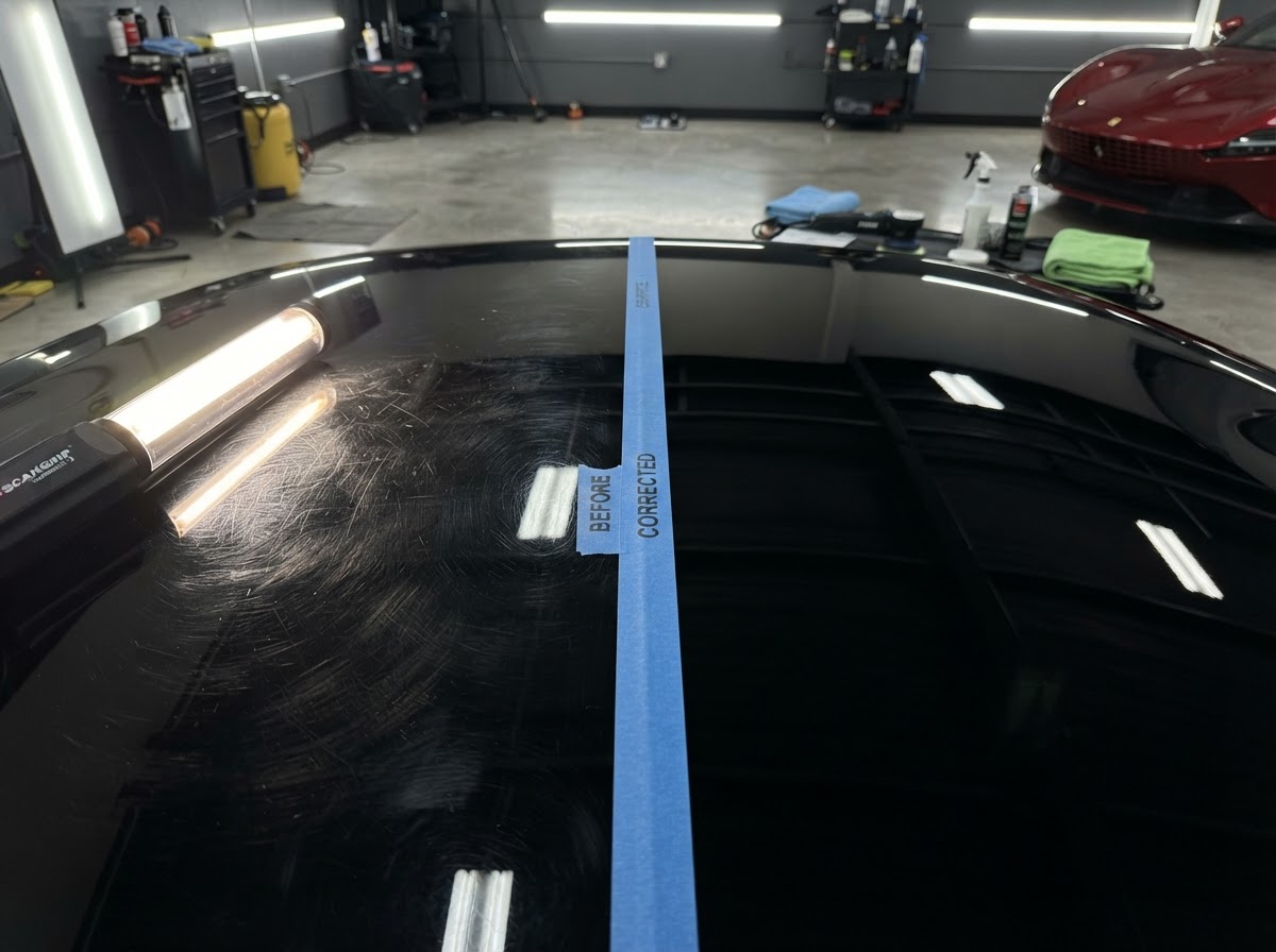 Scuffs & Swirls performed by Exteriortec mobile paint specialists
