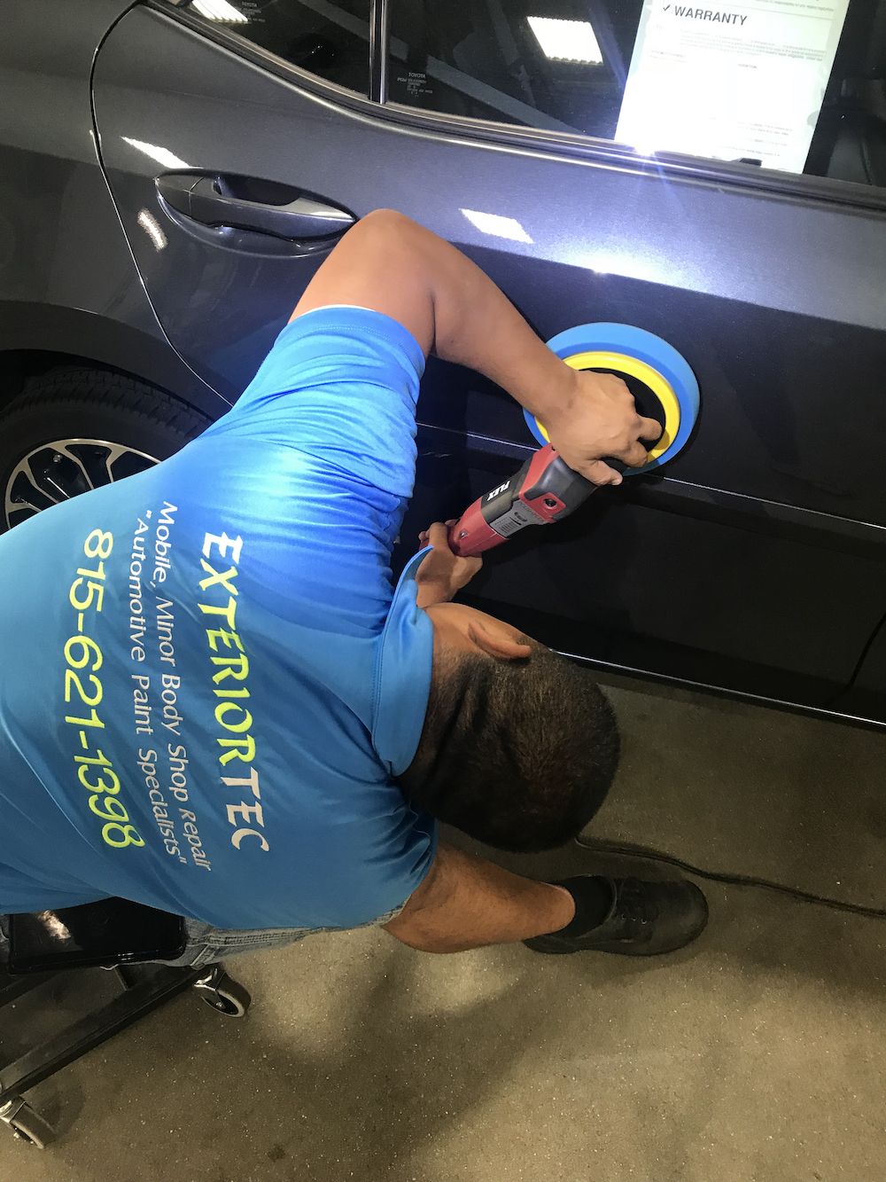 Buff & Wax performed by Exteriortec mobile paint specialists