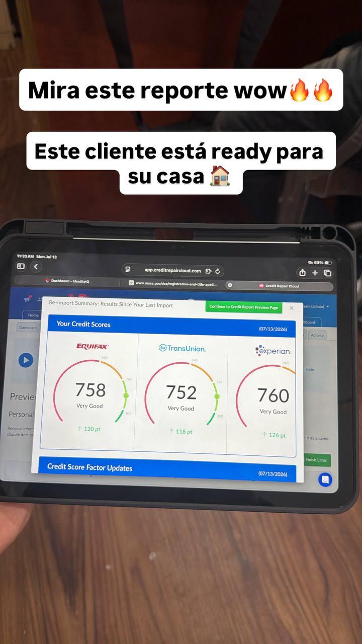 ¡Listo Para Su Casa! • Experian 760, Equifax 758, TransUnion 752