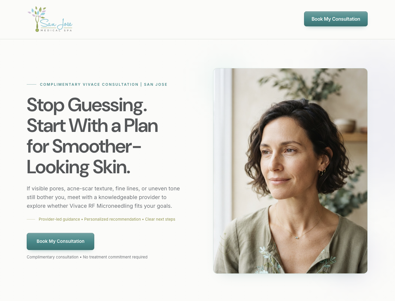 Vivace Consultation Booking Funnel - Landing Page