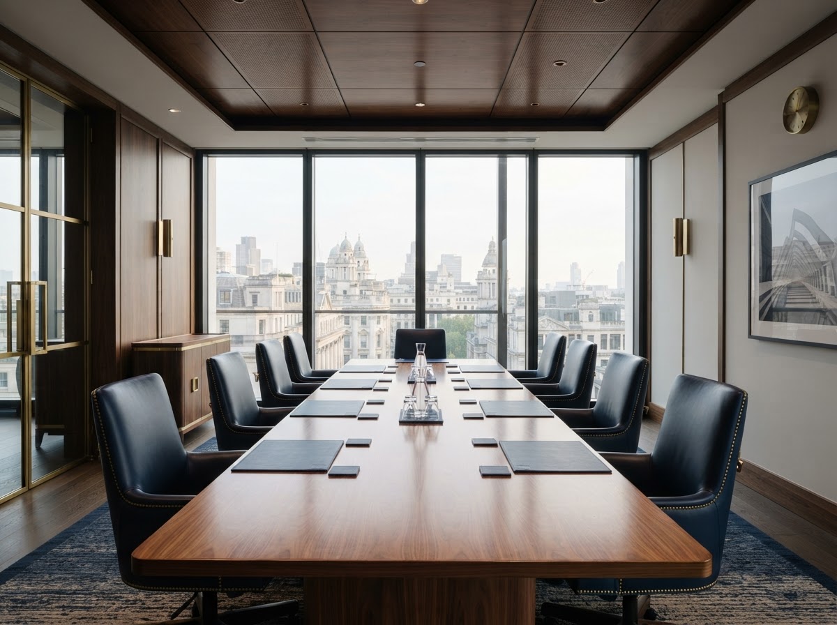 Nationwide Corporate Services conference room representing established corporate services