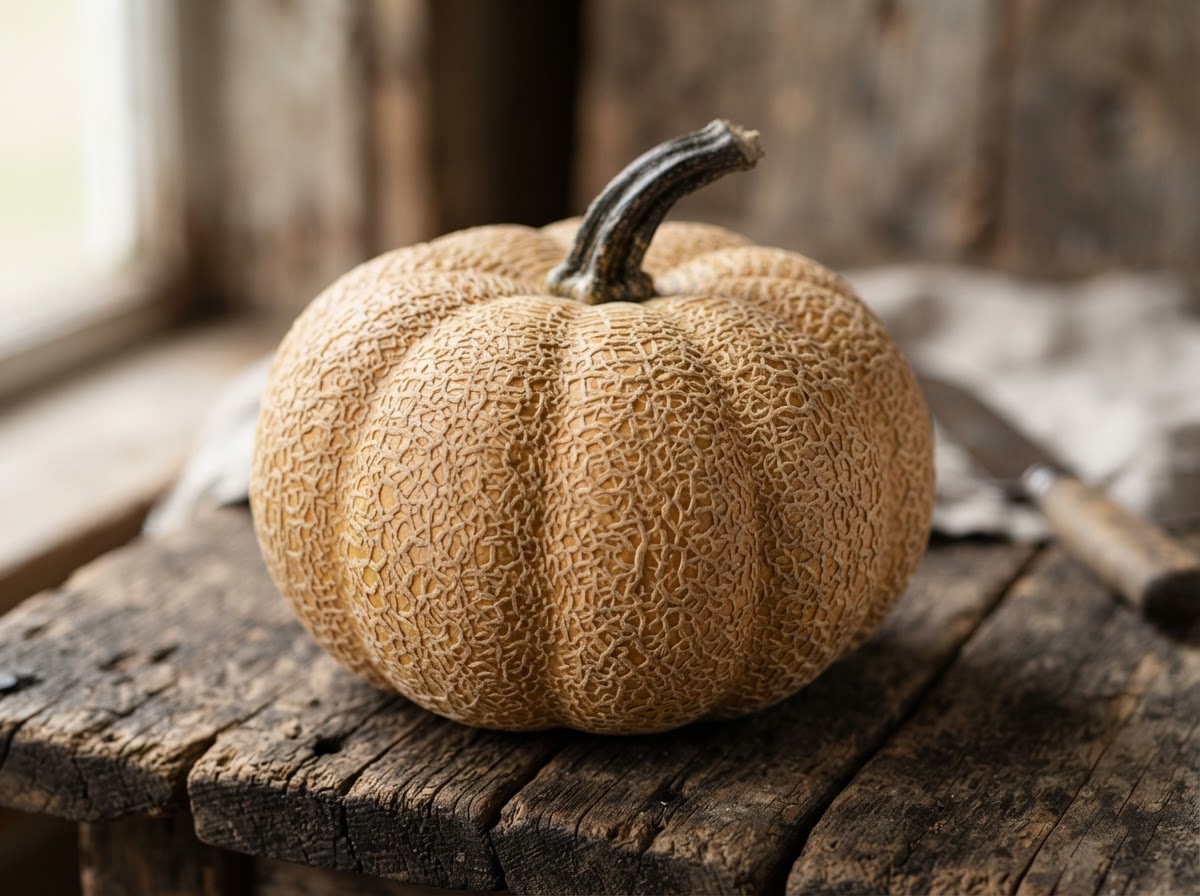 A Winter Luxury pumpkin grown at Paradise Fields
